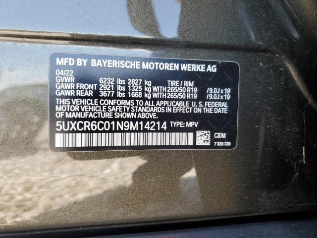 Photo 11 VIN: 5UXCR6C01N9M14214 - BMW X5 XDRIVE4 