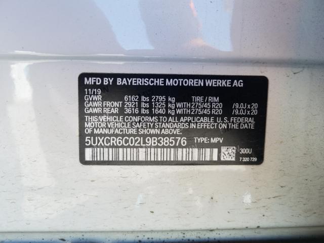 Photo 9 VIN: 5UXCR6C02L9B38576 - BMW X5 XDRIVE4 