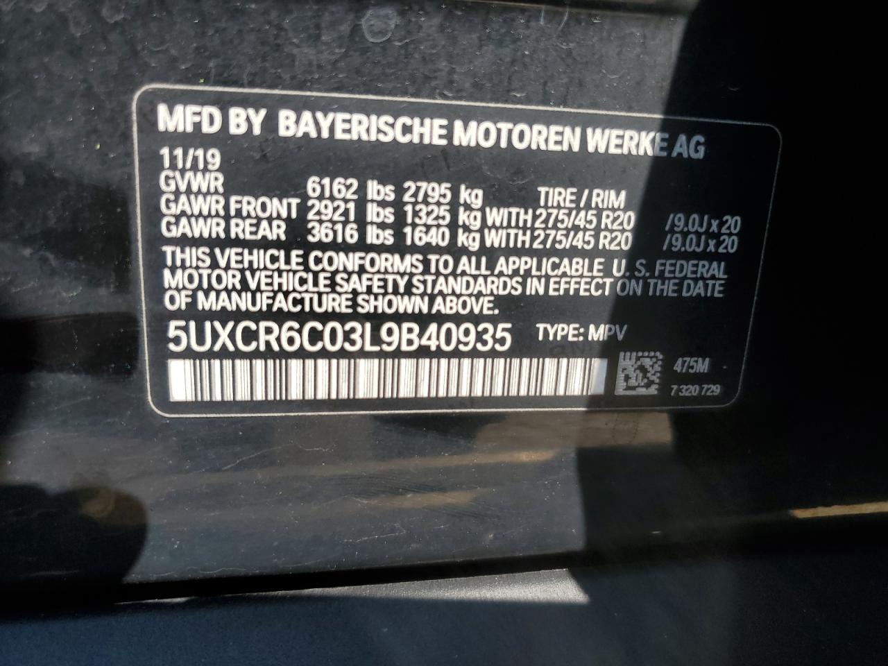 Photo 12 VIN: 5UXCR6C03L9B40935 - BMW X5 