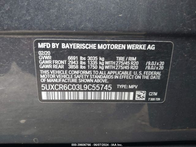 Photo 8 VIN: 5UXCR6C03L9C55745 - BMW X5 