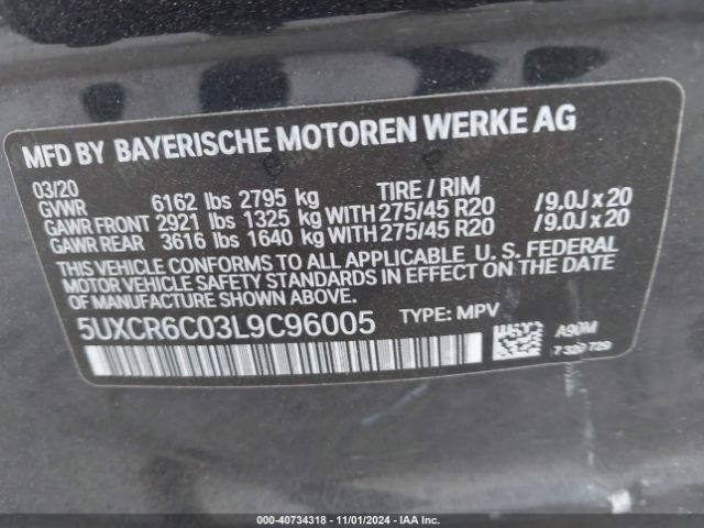 Photo 8 VIN: 5UXCR6C03L9C96005 - BMW X5 