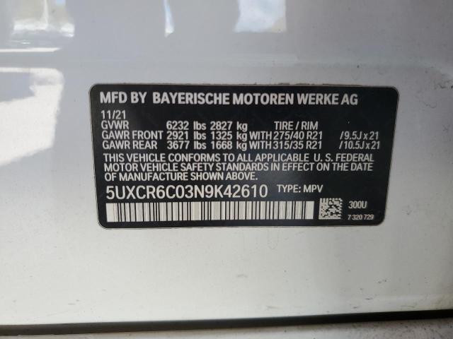 Photo 12 VIN: 5UXCR6C03N9K42610 - BMW X5 XDRIVE4 