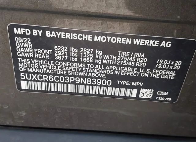 Photo 8 VIN: 5UXCR6C03P9N83900 - BMW X5 