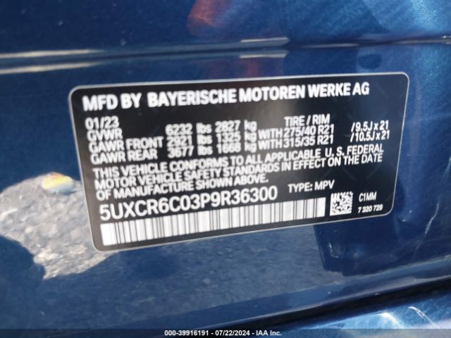 Photo 8 VIN: 5UXCR6C03P9R36300 - BMW X5 