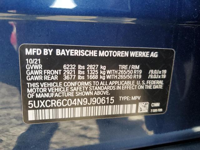 Photo 13 VIN: 5UXCR6C04N9J90615 - BMW X5 XDRIVE4 