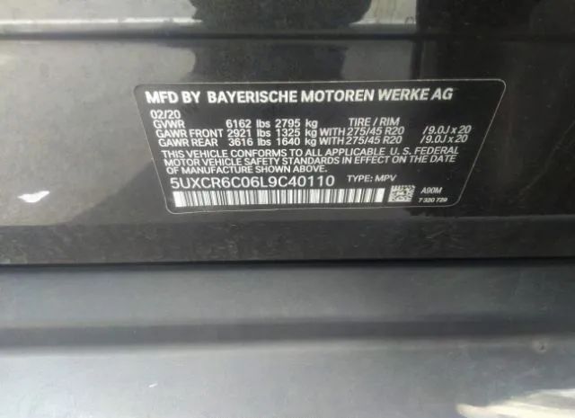 Photo 8 VIN: 5UXCR6C06L9C40110 - BMW X5 