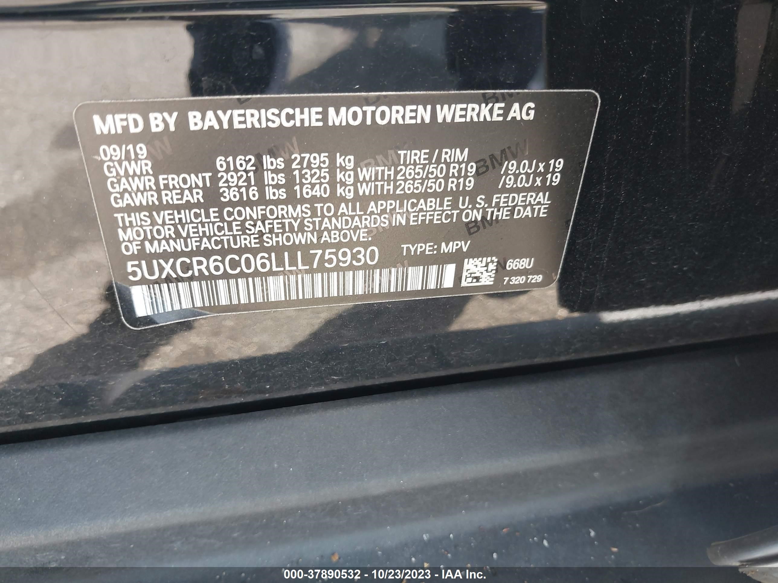 Photo 8 VIN: 5UXCR6C06LLL75930 - BMW X5 