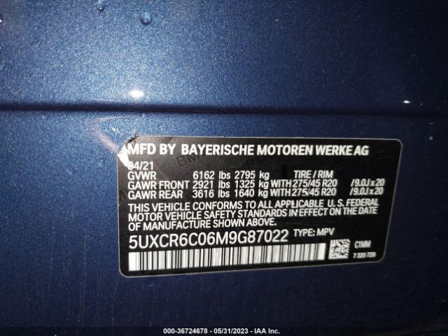 Photo 8 VIN: 5UXCR6C06M9G87022 - BMW X5 