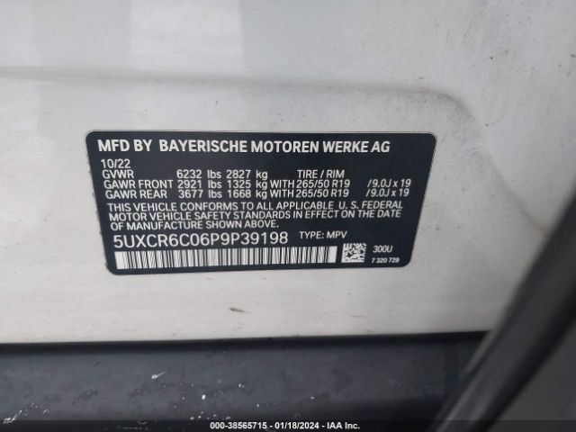 Photo 8 VIN: 5UXCR6C06P9P39198 - BMW X5 