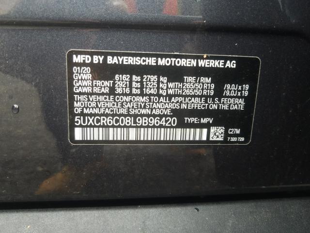 Photo 9 VIN: 5UXCR6C08L9B96420 - BMW X5 XDRIVE4 