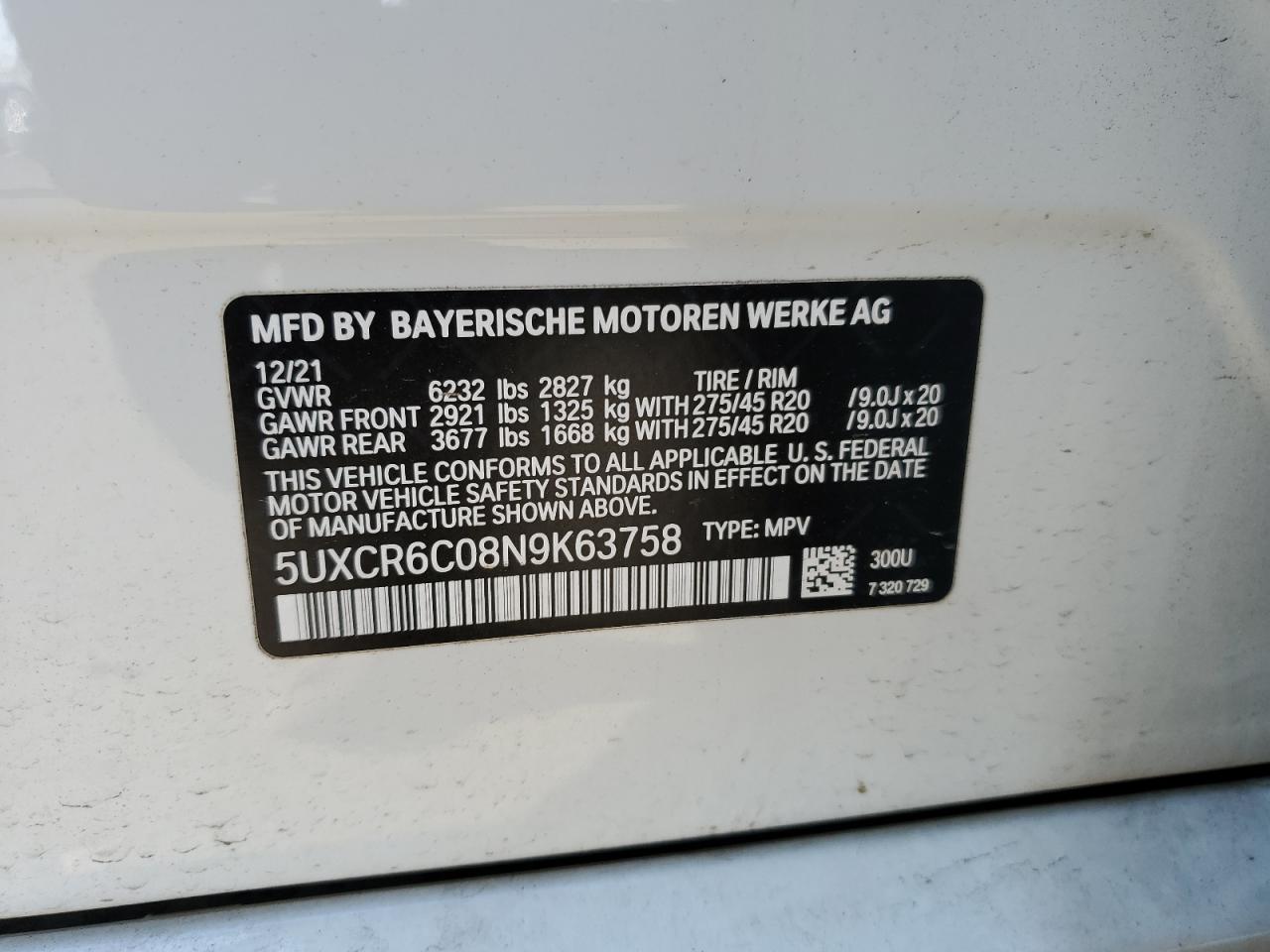 Photo 11 VIN: 5UXCR6C08N9K63758 - BMW X5 