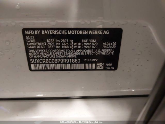 Photo 8 VIN: 5UXCR6C08P9R91860 - BMW X5 