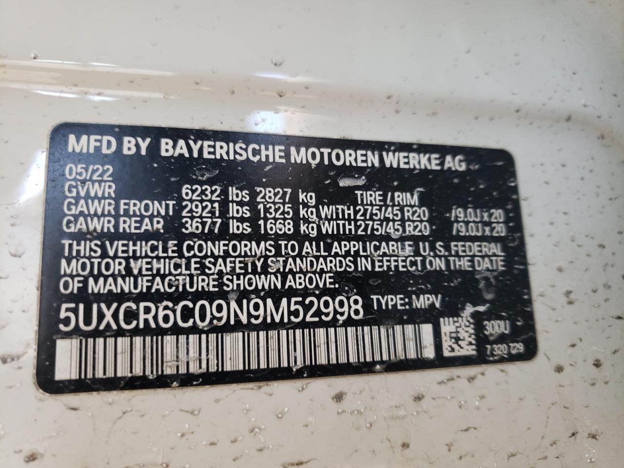 Photo 12 VIN: 5UXCR6C09N9M52998 - BMW X5 