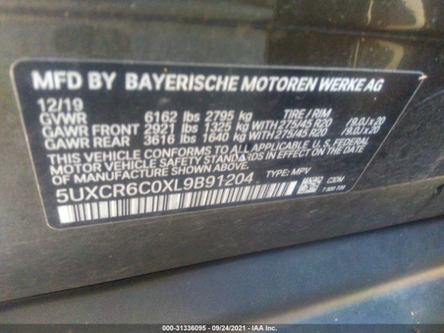 Photo 8 VIN: 5UXCR6C0XL9B91204 - BMW X5 