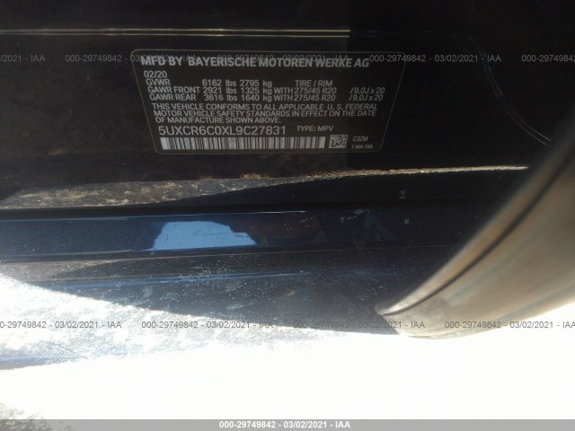 Photo 8 VIN: 5UXCR6C0XL9C27831 - BMW X5 