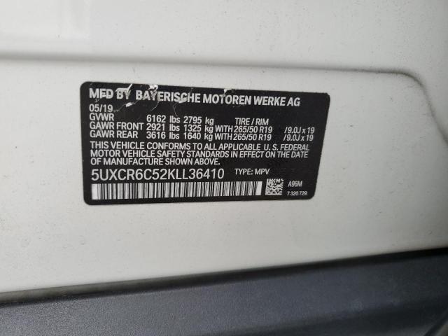 Photo 12 VIN: 5UXCR6C52KLL36410 - BMW X5 XDRIVE4 