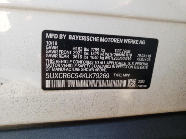 Photo 9 VIN: 5UXCR6C54KLK79269 - BMW X5 XDRIVE4 