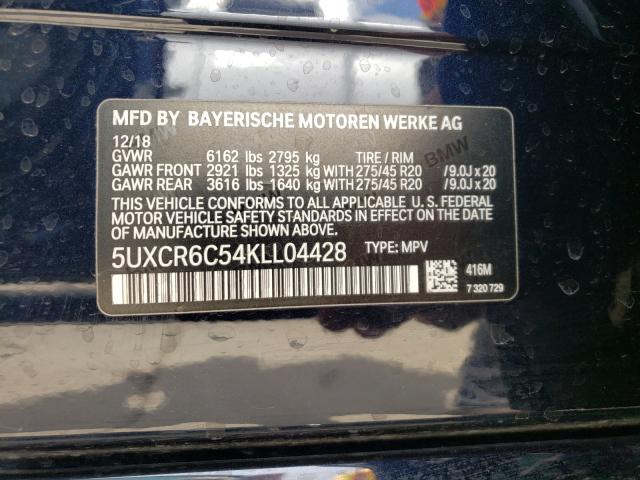 Photo 9 VIN: 5UXCR6C54KLL04428 - BMW X5 