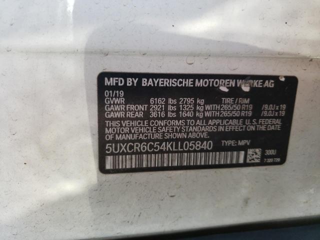 Photo 12 VIN: 5UXCR6C54KLL05840 - BMW X5 XDRIVE4 