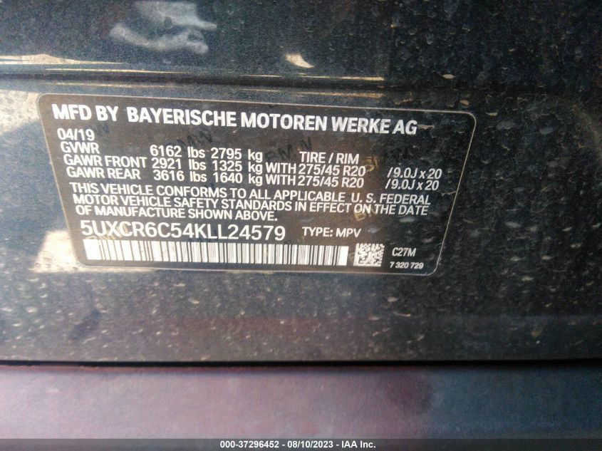 Photo 8 VIN: 5UXCR6C54KLL24579 - BMW X5 