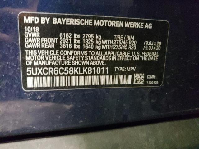 Photo 11 VIN: 5UXCR6C58KLK81011 - BMW X5 