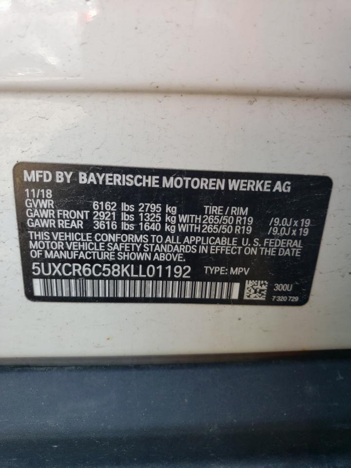 Photo 12 VIN: 5UXCR6C58KLL01192 - BMW X5 