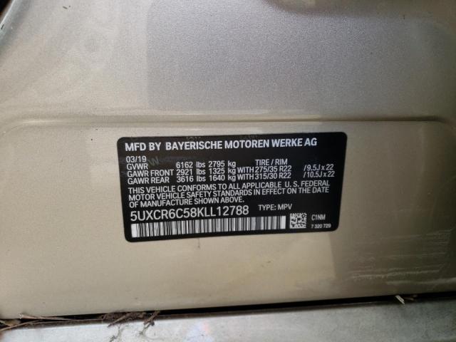 Photo 9 VIN: 5UXCR6C58KLL12788 - BMW X5 XDRIVE4 