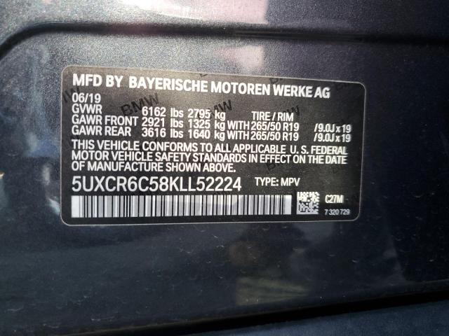 Photo 11 VIN: 5UXCR6C58KLL52224 - BMW X5 