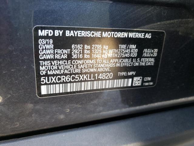 Photo 9 VIN: 5UXCR6C5XKLL14820 - BMW X5 XDRIVE4 