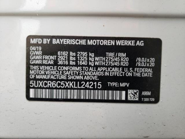 Photo 12 VIN: 5UXCR6C5XKLL24215 - BMW X5 XDRIVE4 