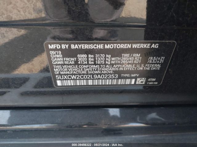 Photo 8 VIN: 5UXCW2C02L9A02353 - BMW X7 