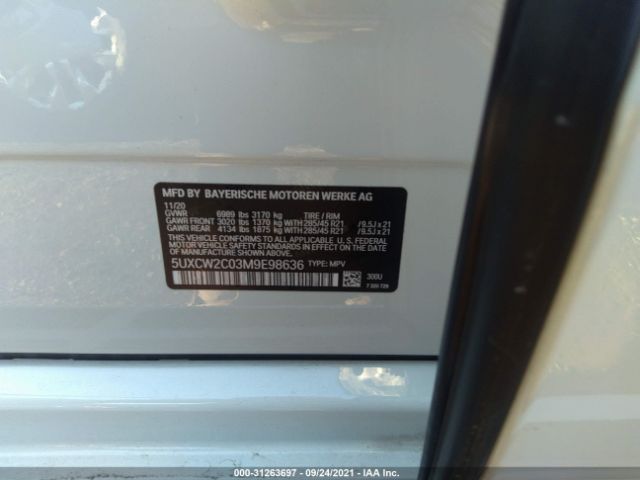 Photo 8 VIN: 5UXCW2C03M9E98636 - BMW X7 