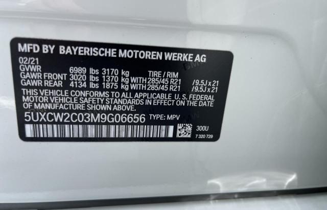 Photo 9 VIN: 5UXCW2C03M9G06656 - BMW X7 XDRIVE4 