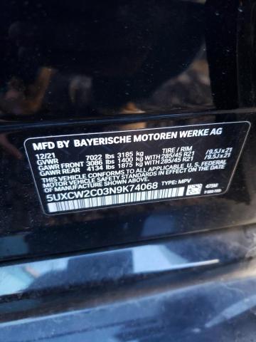 Photo 12 VIN: 5UXCW2C03N9K74068 - BMW X7 XDRIVE4 