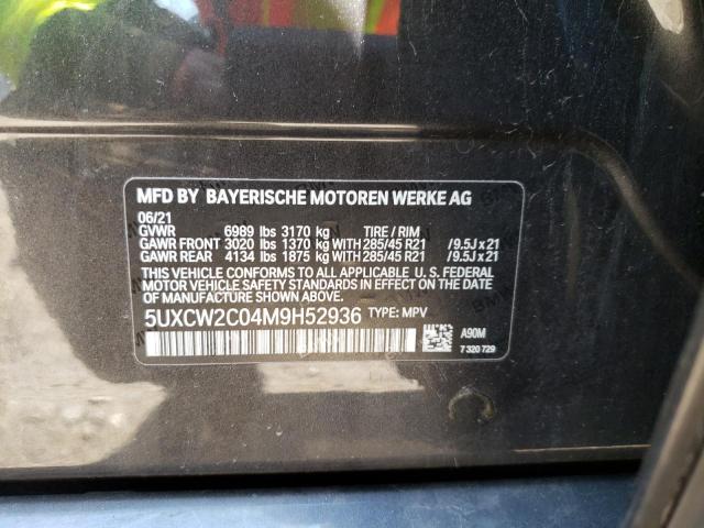 Photo 9 VIN: 5UXCW2C04M9H52936 - BMW X7 XDRIVE4 