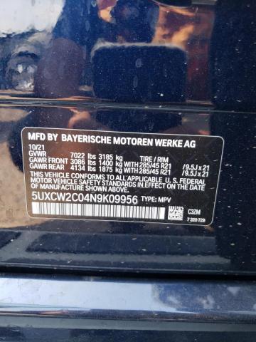 Photo 12 VIN: 5UXCW2C04N9K09956 - BMW X7 XDRIVE4 