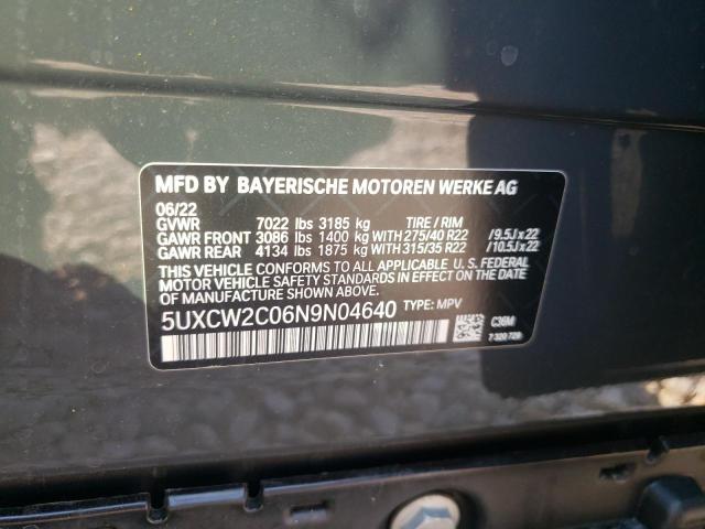 Photo 9 VIN: 5UXCW2C06N9N04640 - BMW X7 XDRIVE4 