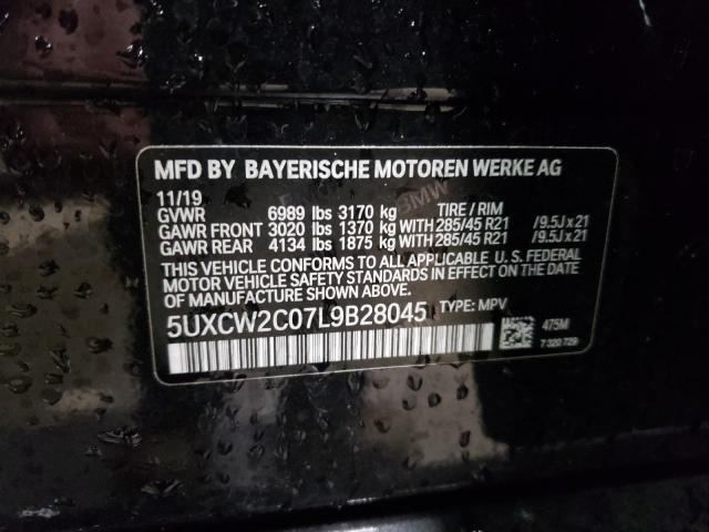 Photo 9 VIN: 5UXCW2C07L9B28045 - BMW X7 XDRIVE4 