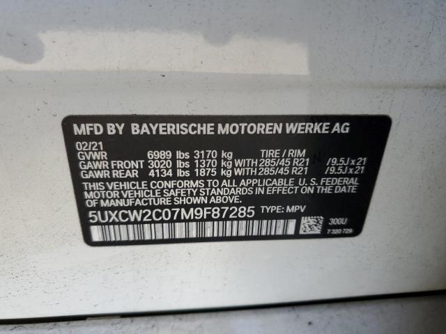 Photo 12 VIN: 5UXCW2C07M9F87285 - BMW X7 XDRIVE4 