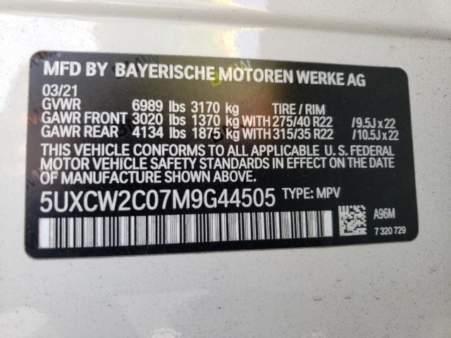 Photo 9 VIN: 5UXCW2C07M9G44505 - BMW X7 