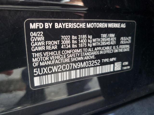 Photo 12 VIN: 5UXCW2C07N9M03252 - BMW X7 XDRIVE4 