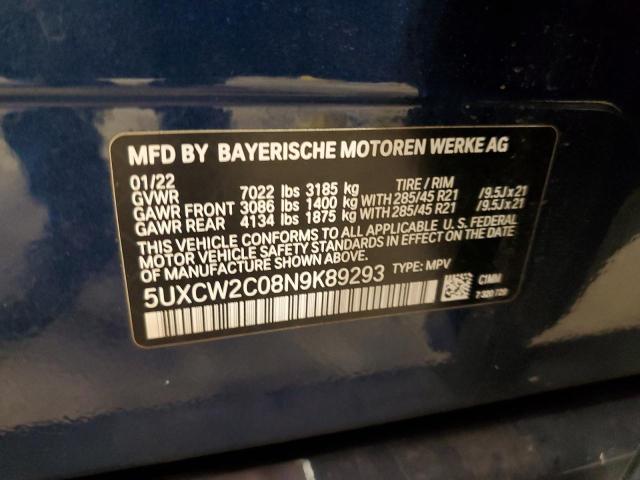 Photo 12 VIN: 5UXCW2C08N9K89293 - BMW X7 