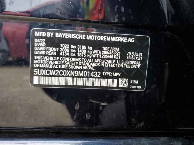 Photo 12 VIN: 5UXCW2C0XN9M01432 - BMW X7 XDRIVE4 