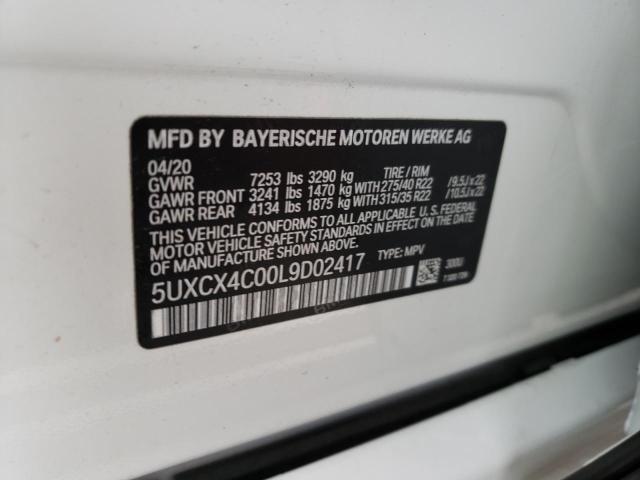 Photo 11 VIN: 5UXCX4C00L9D02417 - BMW X7 XDRIVE5 