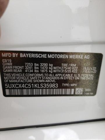 Photo 9 VIN: 5UXCX4C51KLS35983 - BMW X7 XDRIVE5 