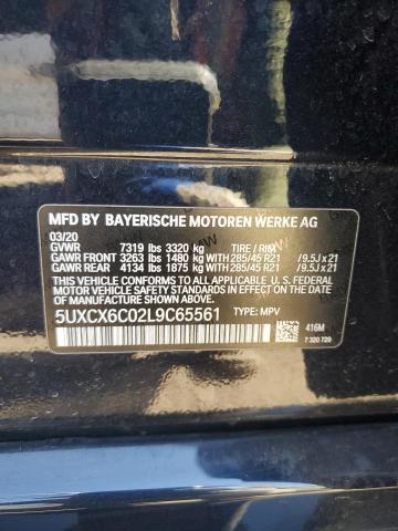 Photo 12 VIN: 5UXCX6C02L9C65561 - BMW X7 M50I 