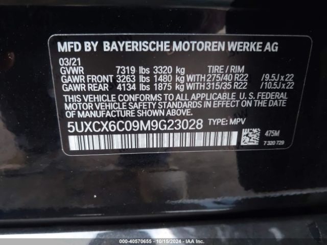 Photo 8 VIN: 5UXCX6C09M9G23028 - BMW X7 