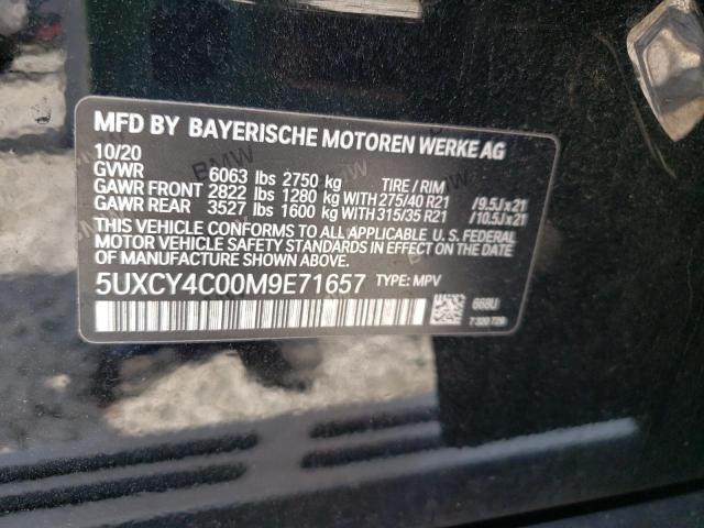 Photo 12 VIN: 5UXCY4C00M9E71657 - BMW X6 SDRIVE 