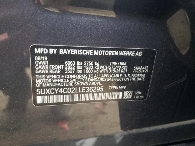 Photo 9 VIN: 5UXCY4C02LLE36295 - BMW X6 SDRIVE 