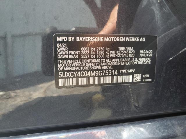 Photo 12 VIN: 5UXCY4C04M9G75314 - BMW X6 SDRIVE 